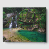 素晴らしウォーターフォールVirje,スロベニアのポスター ゲストブック (裏面)