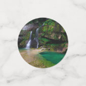 素晴らしウォーターフォールVirje，スロベニアのポスター コンフェッティ (スモール正面)