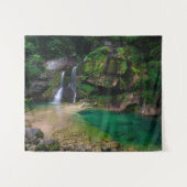 素晴らしウォーターフォールVirje，スロベニアのポスター タペストリー (正面(横))