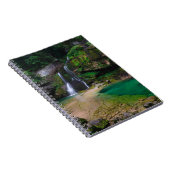 素晴らしウォーターフォールVirje，スロベニアのポスター ノートブック (右側)