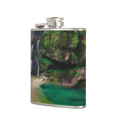 素晴らしウォーターフォールVirje，スロベニアのポスター フラスク (左)