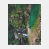 素晴らしウォーターフォールVirje,スロベニアのポスター フリースブランケット (正面)