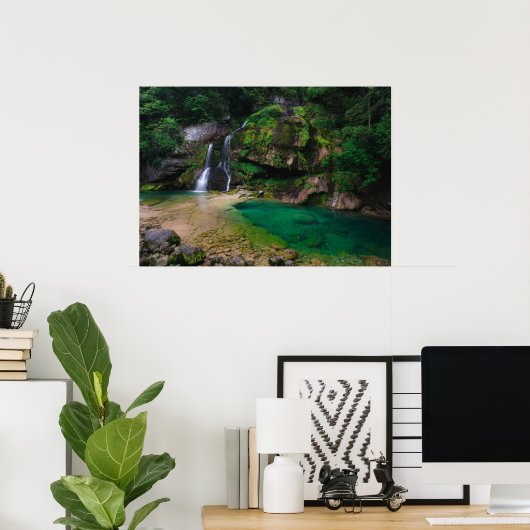 素晴らしウォーターフォールVirje,スロベニアのポスター ポスター (ホームオフィス)