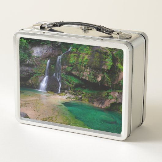 素晴らしウォーターフォールVirje,スロベニアのポスター メタルランチボックス (裏面)