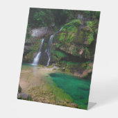 素晴らしウォーターフォールVirje，スロベニアのポスター 台座サイン (正面)