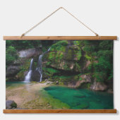 素晴らしウォーターフォールVirje，スロベニアのポスター 吊り下げ型タペストリー (正面)