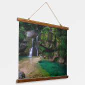 素晴らしウォーターフォールVirje，スロベニアのポスター 吊り下げ型タペストリー (傾斜あり)