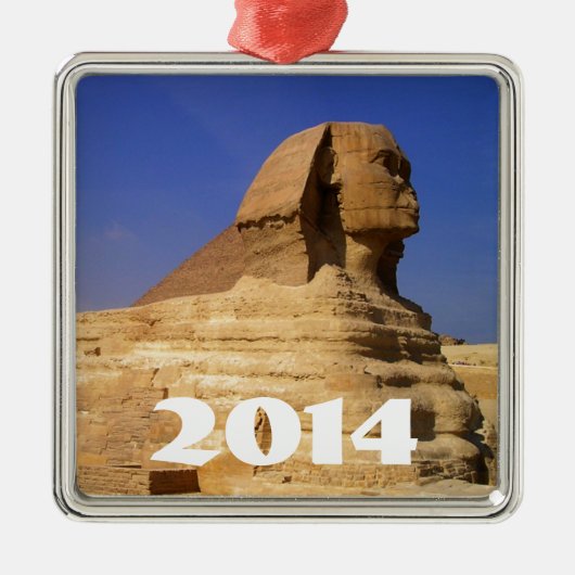 素晴らしエジプト，ギザのスフィンクス メタルオーナメント (正面)