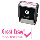 「素晴らしエッセイ!」 +教育者カスタム名 セルフインキングスタンプ (インサイチュ)