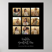 素晴らしエレガント黒数々の写スタイリッシュ真 ポスター (正面)