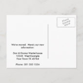 素晴らしエンターテイメント近く – 住所おもしろいの変更 案内ポストカード (裏面)