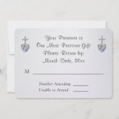 素晴らしカスタマイズ可能なChristian Diamond RSVPカード 招待状 (裏面)