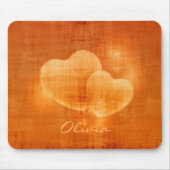 素晴らしカスタムハート マウスパッド (正面)