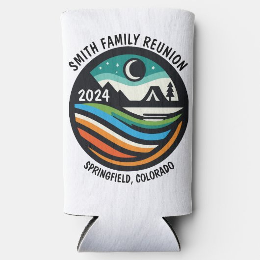 素晴らしカスタムCampsite スリム缶クーラー (正面)