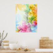 素晴らしカッコいいトレンディー引用文保「Calm and Dream Big」 ポスター (キッチン)