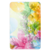 素晴らしカッコいいトレンディー引用文保「Calm and Dream Big」 マグネット (縦)