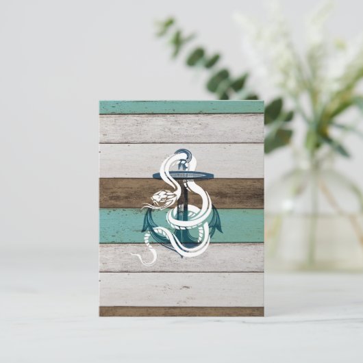 素晴らしカッコいいヴィンテージ青いかり ポストカード (スタンド正面)