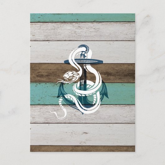 素晴らしカッコいいヴィンテージ青いかり ポストカード (正面)