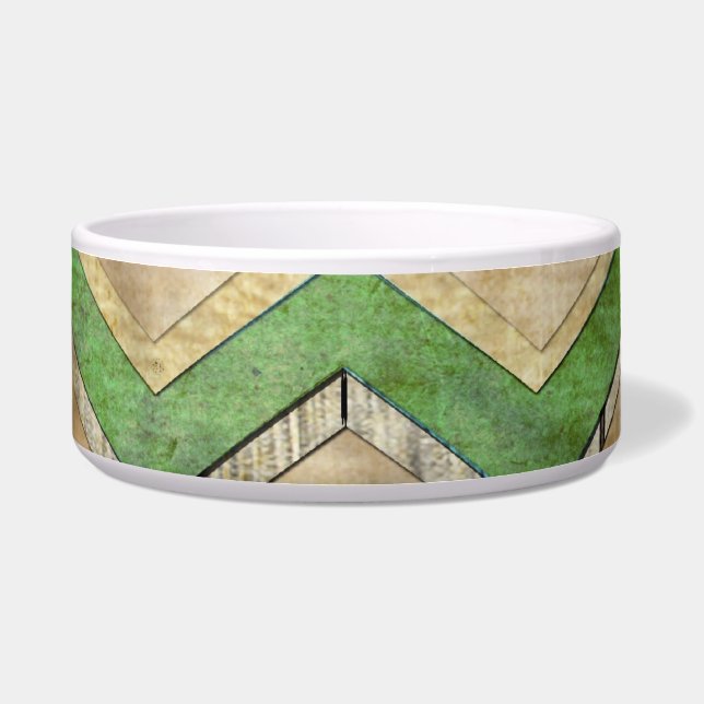素晴らしカッコいい山ジグザグ模様 ボウル (正面)