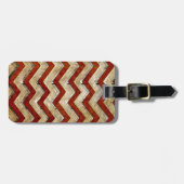 素晴らしカッコいい山ジグザグ模様 ラゲッジタグ (正面横)