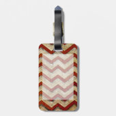 素晴らしカッコいい山ジグザグ模様 ラゲッジタグ (裏面縦)