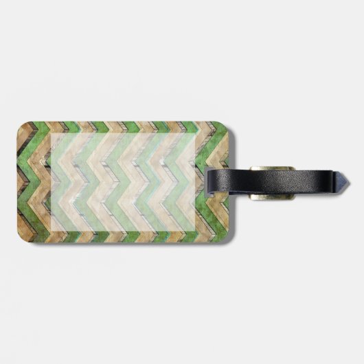 素晴らしカッコいい山ジグザグ模様 ラゲッジタグ