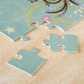 素晴らしカッコいい点葉(ばちゃばちゃ)跳ねる花 ジグソーパズル (側面)