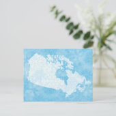 素晴らしカナダ北部の白凍ってい色！ ポストカード (スタンド正面)