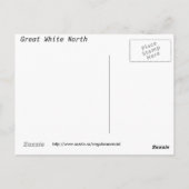 素晴らしカナダ北部の白凍ってい色！ ポストカード (裏面)