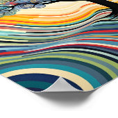 素晴らしカラフルオペアートツリーポスター ポスター (角)