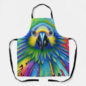 素晴らしカラフル絵を描(ばちゃばちゃ)跳ねる エプロン (正面)