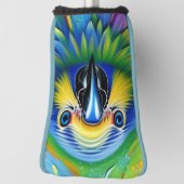 素晴らしカラフル絵を描（ばちゃばちゃ）跳ねる ゴルフヘッドカバー (回転90)