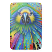 素晴らしカラフル絵を描（ばちゃばちゃ）跳ねる バスマット (正面縦)