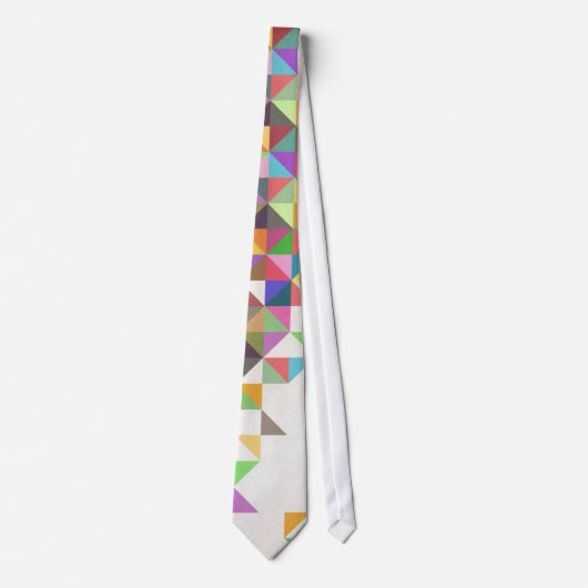 素晴らしカラフル逆幾何学パターン ネクタイ (正面)