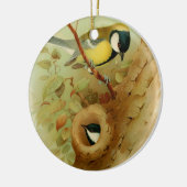 素晴らしカラフル鳥 セラミックオーナメント (左)