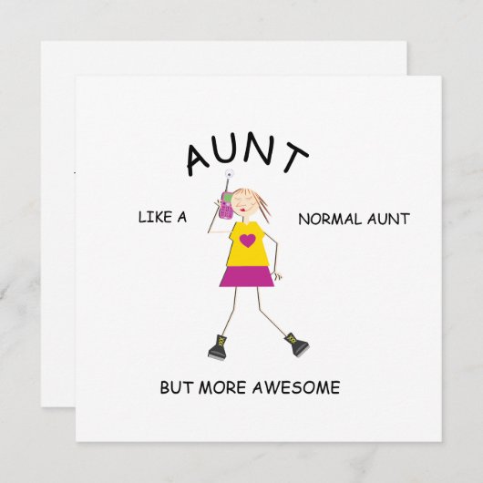 素晴らしカード、おばあちゃんの挨拶状 招待状 (正面/裏面)