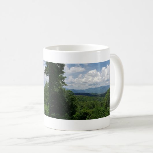 素晴らしガトリンブルクのスモークマウンテンズ国立公園 コーヒーマグカップ (正面右)