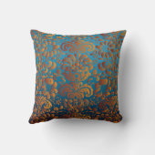 素晴らしガーリーカッコいいレトロフローラファッション クッション (裏面)