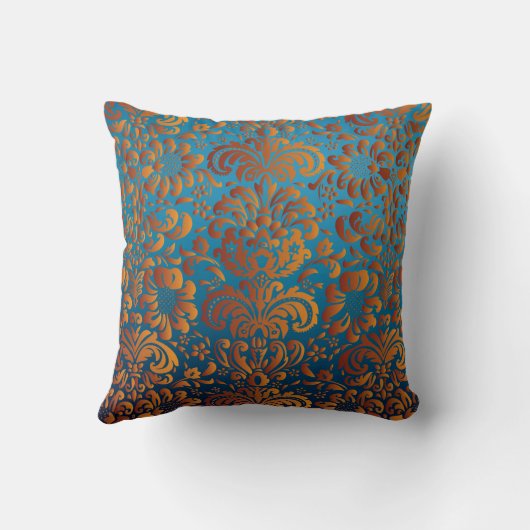 素晴らしガーリーカッコいいレトロフローラファッション クッション (裏面)