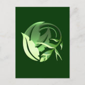 素晴らしガーリーカッコいいレトロフローラファッション ポストカード (正面)