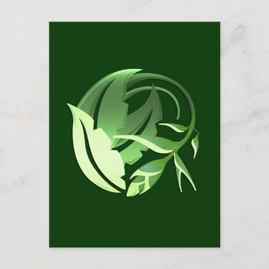 素晴らしガーリーカッコいいレトロフローラファッション ポストカード (正面)