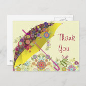 素晴らしガーリーカッコいいレトロフローラファッション ポストカード (正面/裏面)