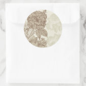 素晴らしガーリーカッコいいレトロフローラファッション ラウンドシール (バッグ)