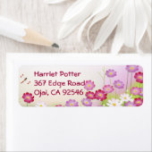 素晴らしガーリーカッコいいレトロフローラファッション ラベル (インサイチュ)