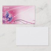 素晴らしガーリーカッコいいレトロフローラファッション 名刺 (正面/裏面)