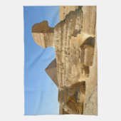 素晴らしギザのスフィンクス – エジプト キッチンタオル (縦)