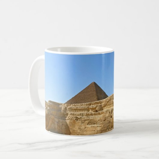 素晴らしギザのスフィンクス – エジプト コーヒーマグカップ (正面左)
