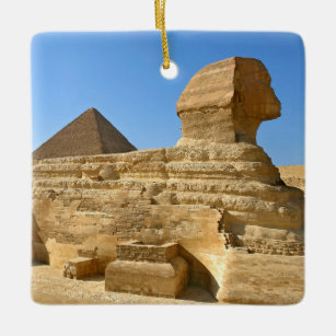 素晴らしギザのスフィンクス – エジプト セラミックオーナメント