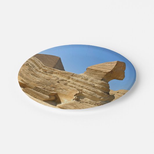 素晴らしギザのスフィンクス – エジプト ペーパープレート (アングル)