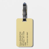 素晴らしギザのスフィンクス – エジプト ラゲッジタグ (裏面縦)